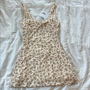 Princess Polly Cream Floral Mini Dress